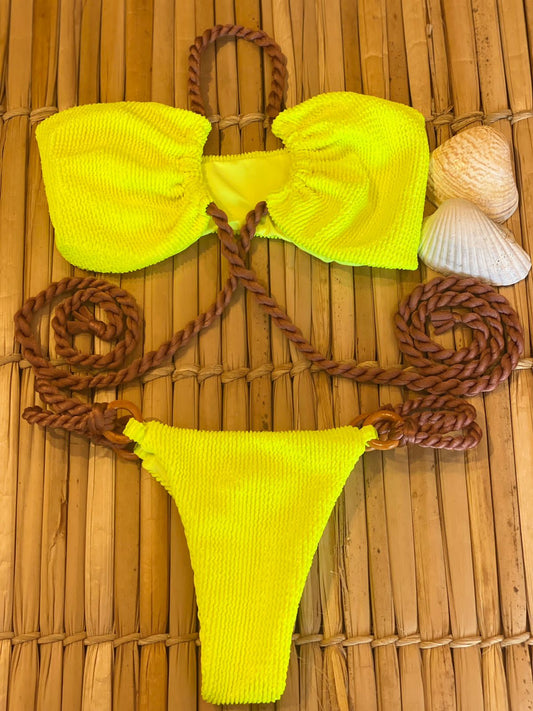 Biquíni Noronha amarelo Neon